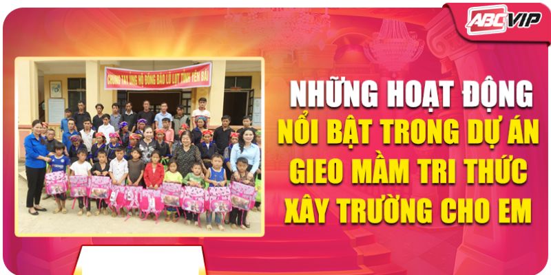 Cùng ABCVIP gieo mầm tri thức bằng việc cải tiến trang thiết bị